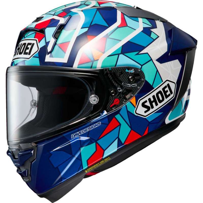 Integralhelm X-Spirit Pro Marquez Barcelona blau-rot-weiss