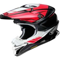 Casque motocross VFX-WR 6 NEWG V4 rouge-blanc-noir