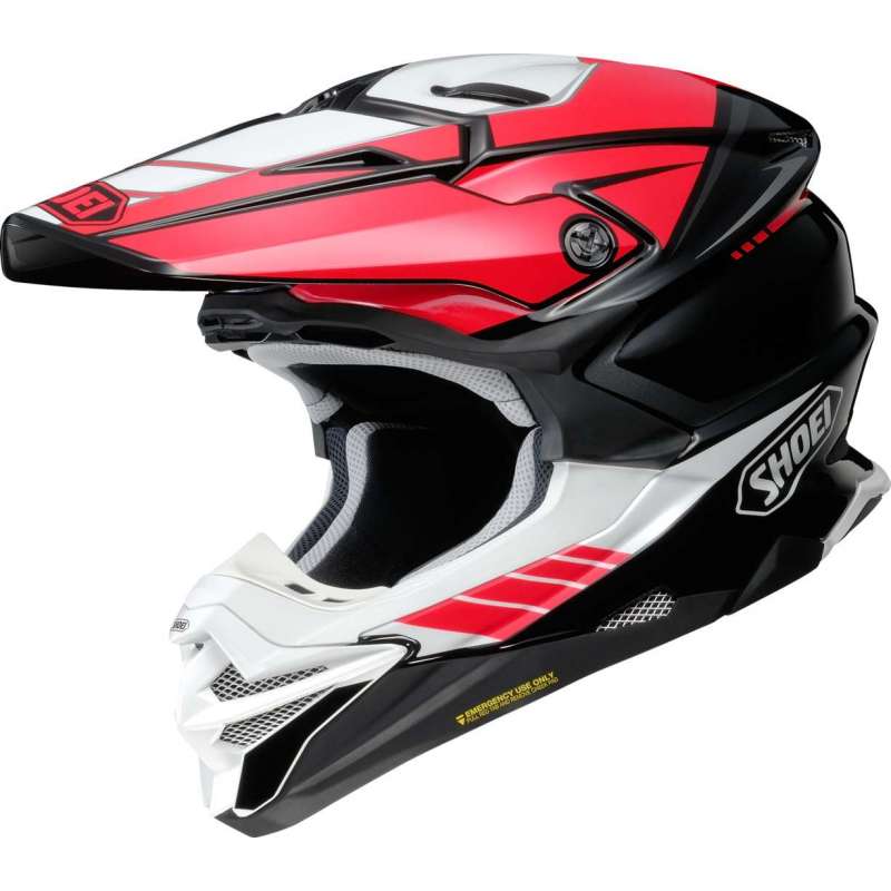 Motocross-Helm VFX-WR 6 NEWG V4 rot-weiss-schwarz