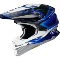 Motocross-Helm VFX-WR 6 NEWG V4 blau-schwarz-weiss