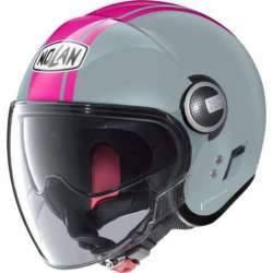 Casque jet N21 VISOR 6 DOLCE VITA 119 gris-rose