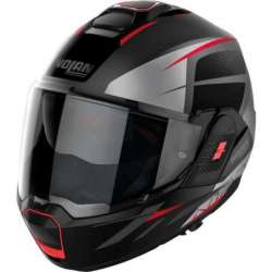 Modularhelm N120-1 NIGHTLIFE N-COM 25 schwarz matt-rot