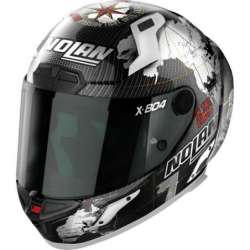 Integralhelm X-804 RS CHECA 24 carbon-weiss-rot
