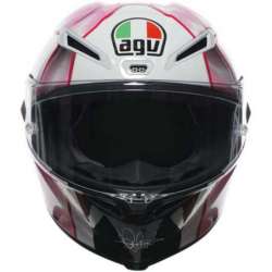 Casque AGV intégrale Pista GP RR Misano 2021 Lim.Ed. rose-blanc