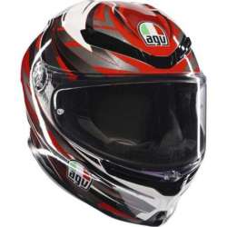 Casque intégral K-6 S Reeval blanc-rouge-gris