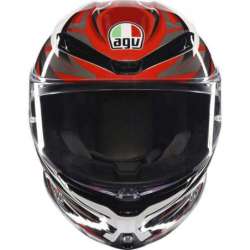 Casque intégral K-6 S Reeval blanc-rouge-gris