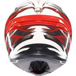 Integralhelm K-6 S Reeval weiss-rot-grau