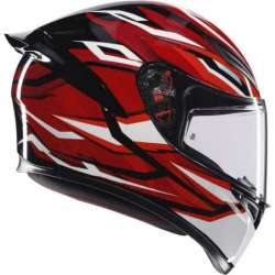 Casque AGV intégral K-1 S Lion noir-rouge