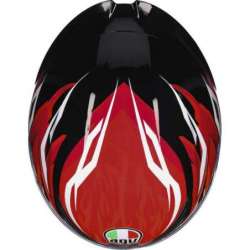 Casque AGV intégral K-1 S Lion noir-rouge