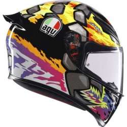 Casque AGV intégral K-1 S Bezzecchi noir-jaune-rouge