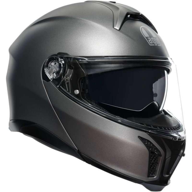 Casque AGV modulable Tourmodular Solid Uni gris