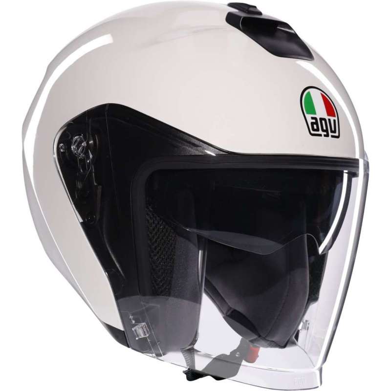 Casque jet Irides Mono Uni blanc