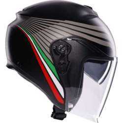 Casque AGV jet Irides Bologna mat-noir-brun