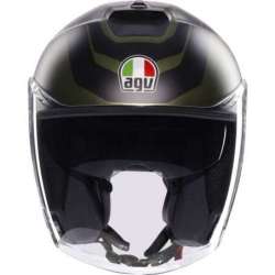 Casque jet Irides Sakai mat-vert-noir