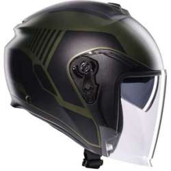 Casque AGV jet Irides Sakai mat-vert-noir