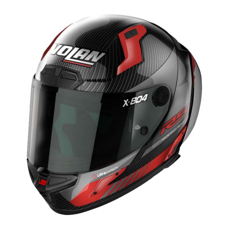 Casque intégral X-804 RS HOT LAP 13 carbone-rouge