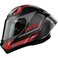 Casque intégral X-804 RS HOT LAP 13 carbone-rouge