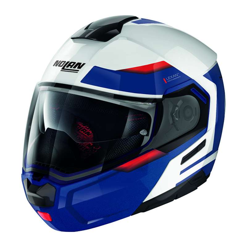 Casque ouvrable N90-3 6 REFLECTOR 38 blanc-bleu-rouge