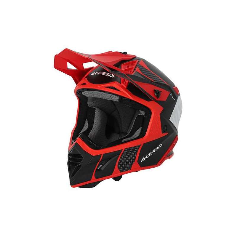 ACERBIS CASQUE OFFROAD X-TRACK NOIR  ROUGE  MAT