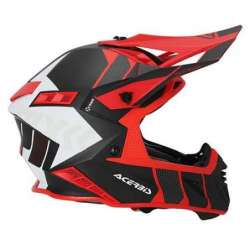 ACERBIS OFFROADHELM X-TRACK Schwarz Rot Matt