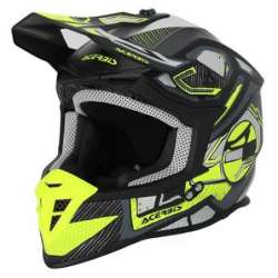 ACERBIS CASQUE OFFROAD LINEAR 22-06 NOIR  JAUNE FLUO  MAT