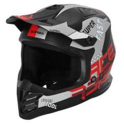 ACERBIS CASQUE OFFROAD PROFILE ENFANTS NOIR  ROUGE  MAT