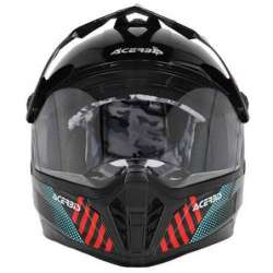 ACERBIS CASQUE ENDURO RIDER ENFANTS NOIR  ROUGE  BRILLANT