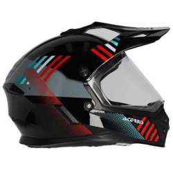 ACERBIS CASQUE ENDURO RIDER ENFANTS NOIR  ROUGE  BRILLANT