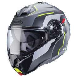 CABERG CASQUE MODULAIRE DUKE EVO MOVE  GUN METAL  NOIR  JAUNE FLUO  MAT