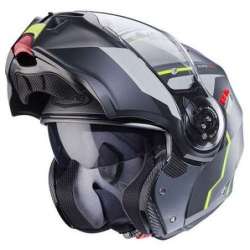 CABERG CASQUE MODULAIRE DUKE EVO MOVE  GUN METAL  NOIR  JAUNE FLUO  MAT