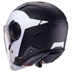 CABERG CASQUE JET SOHO MILANO  NOIR  BLANC  MAT