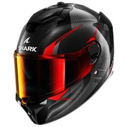 SHARK CASQUE INTÉGRAL SPARTAN GT PRO CARBON KULTRAM  NOIR  ROUGE  BRILLANT