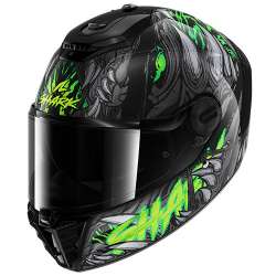 SHARK CASQUE INTÉGRAL SPARTAN RS SHAYTAN  NOIR  VERT  BRILLANT