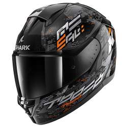 SHARK INTEGRALHELM RIDILL 2 Molokai Schwarz Orange Glänzend