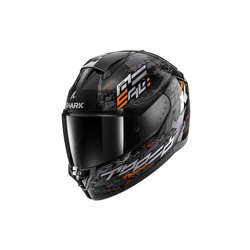 SHARK CASQUE INTÉGRAL RIDILL 2 MOLOKAI  NOIR  ORANGE  BRILLANT