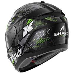 SHARK CASQUE INTÉGRAL RIDILL 2 MOLOKAI  NOIR  VERT  BRILLANT