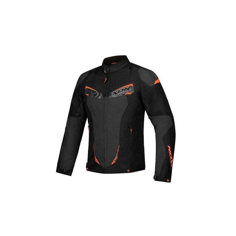 Veste IXON CALIBER NOIR/ANTHRACITE/ORANGE