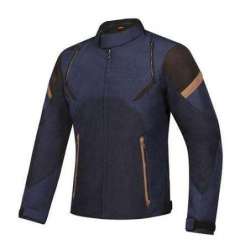 Veste IXON STRIKER RETRO NOIR/NAVY/MARRON