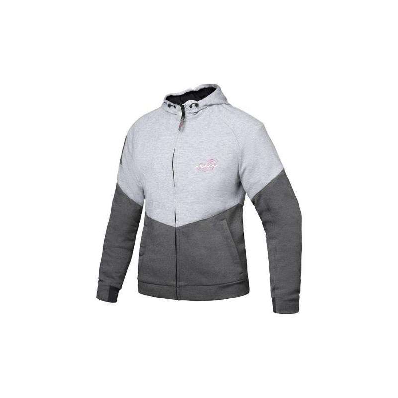 Veste IXON TOUCHDOWN LADY GRIS/ARGENT/FUSHIA