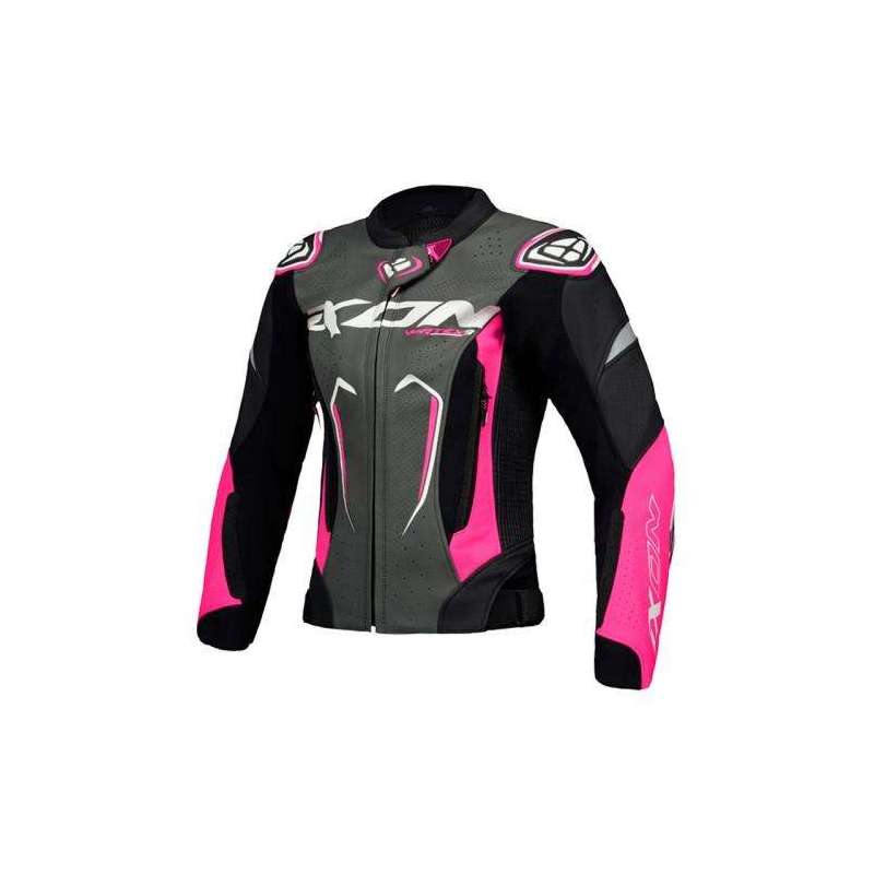 Veste IXON VORTEX 3 LADY NOIR/ROSE/BLANC