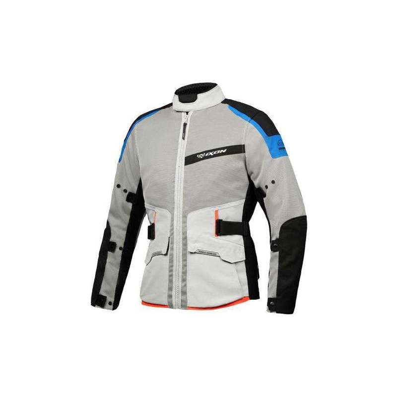 Veste IXON M-NJORD GRISCLAIR/BLEU/ROUGEVIF