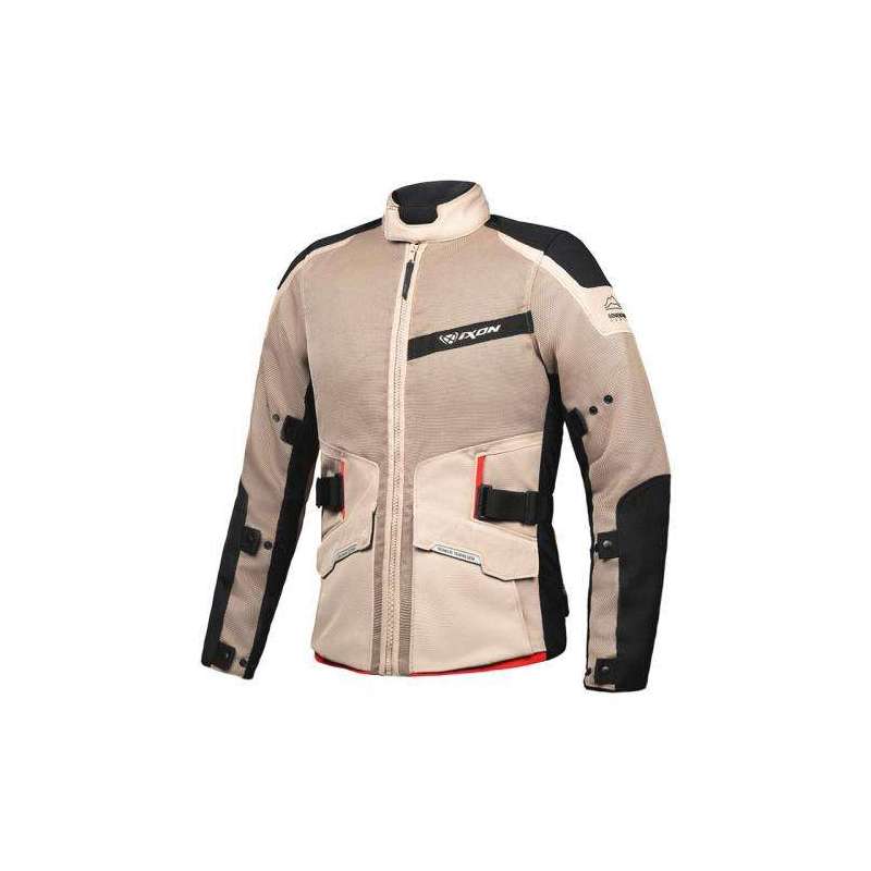 Veste IXON M-NJORD SABLE/NOIR/ROUGE
