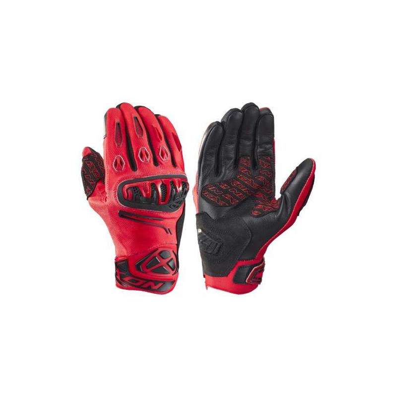 Gants IXON MIRAGE AIR ROUGE/NOIR