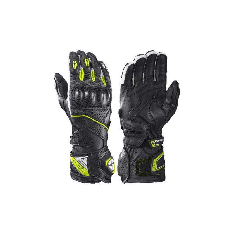 Handschuhe IXON TORNADO AIR Schwarz/Weiß/Lebhaftes Gelb
