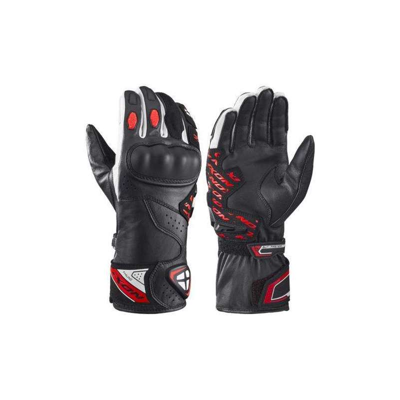 Handschuhe IXON THUND Schwarz/Rot/Weiß
