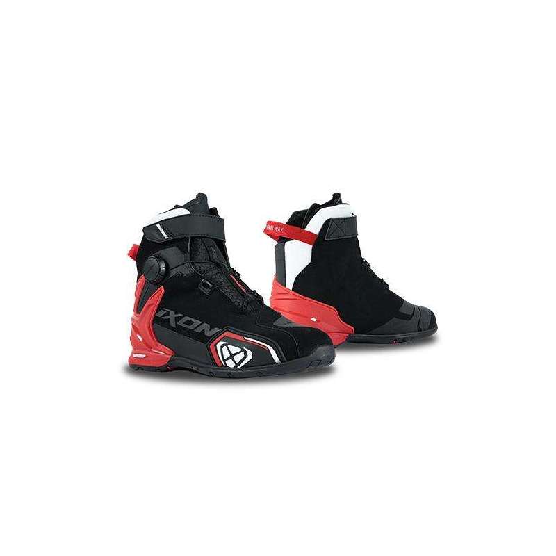 Chaussure IXON BULL 2 WP NOIR/BLANC/ROUGE