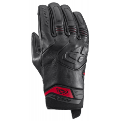 Gants IXON MIG 2 LEATHER NOIR/ROUGE