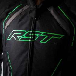 RST S-1 Jacke Textil Schwarz/Grau/Fluo Grün
