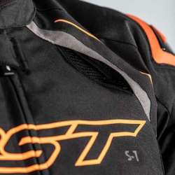 RST S-1 Jacke Textil Schwarz/Grau/Orange