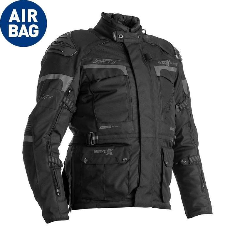 RST Adventure-X Airbag Textil-Jacke - Schwarz RST Adventure-X Airbag Textil-Jacke - Schwarz